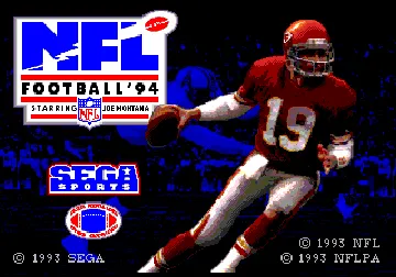 NFL Football '94 Starring Joe Montana (USA) screen shot title